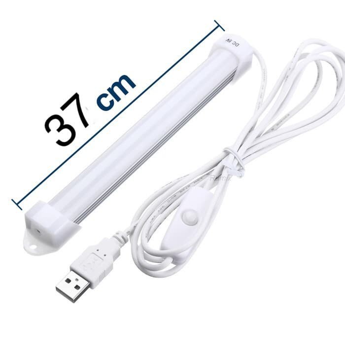 Lampu Neon USB Strip LED 37 Ruang Belajar Kerja Tidur Dapur Meja Rumah Light Lamp