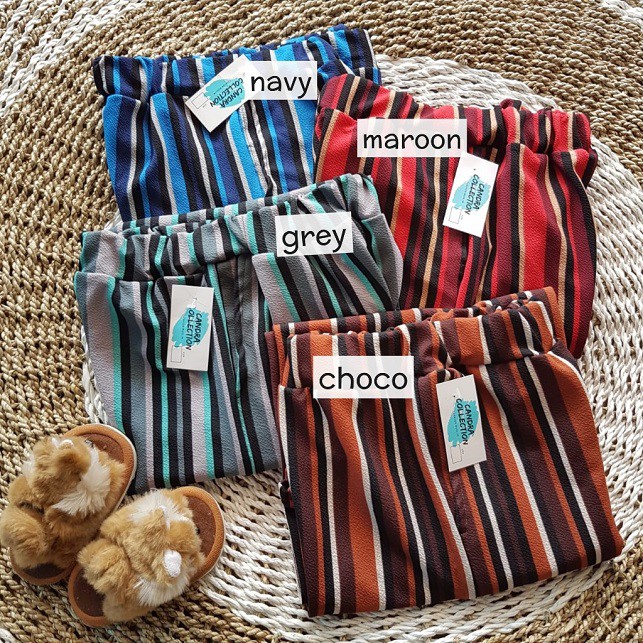 Norway Cullotes Pants / Celana Wafel Crepe / Celana Kulot Wanita / Celana Panjang-Norway Hitam