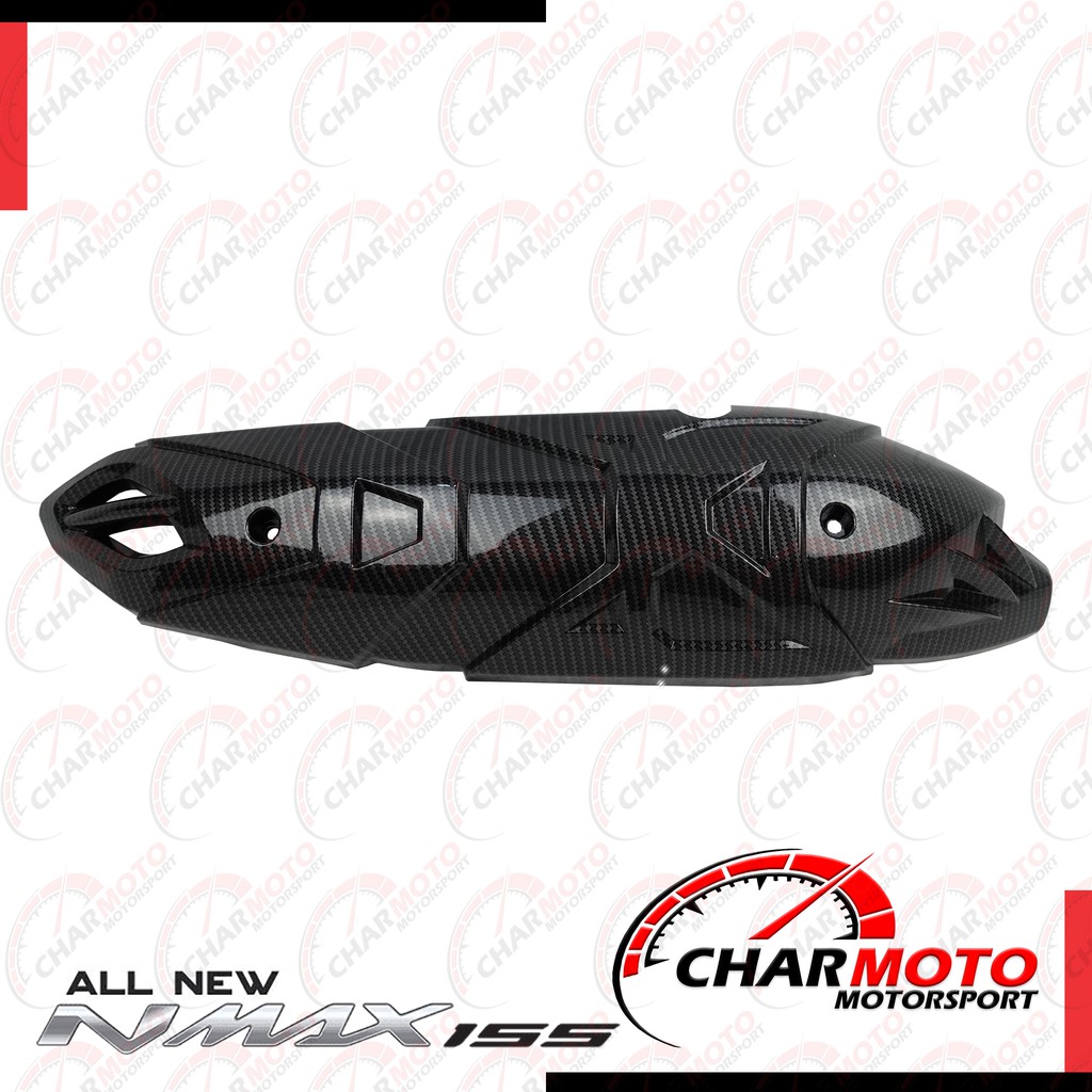 Cover Tutup Knalpot Nmax 2020 Carbon Karbon Nemo Original PNP - Charmoto