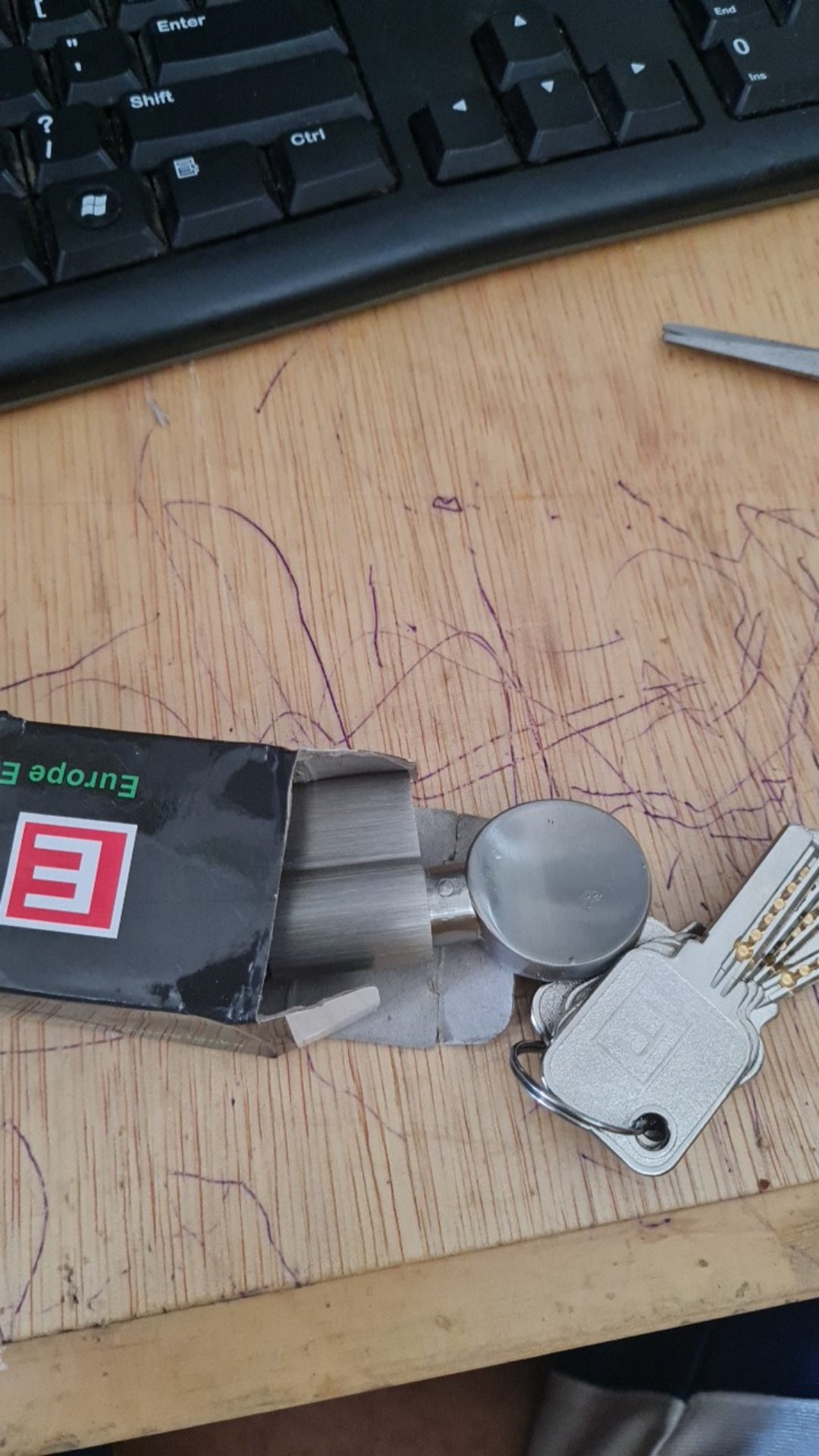 Enchanting Silinder Kunci Pintu Elock /isi Kunci Model Putar/anak Kunci Puter