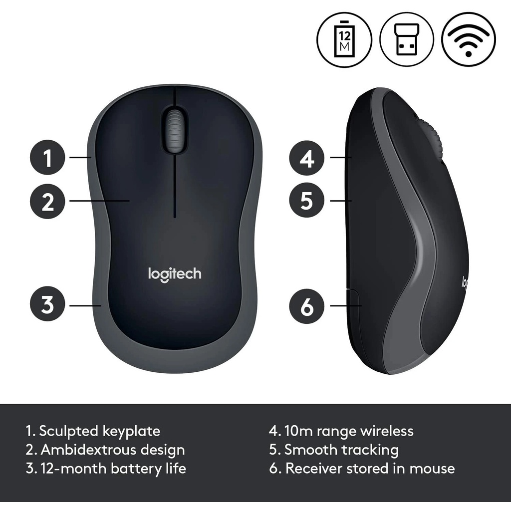 Logitech M185 Mouse wireless M185
