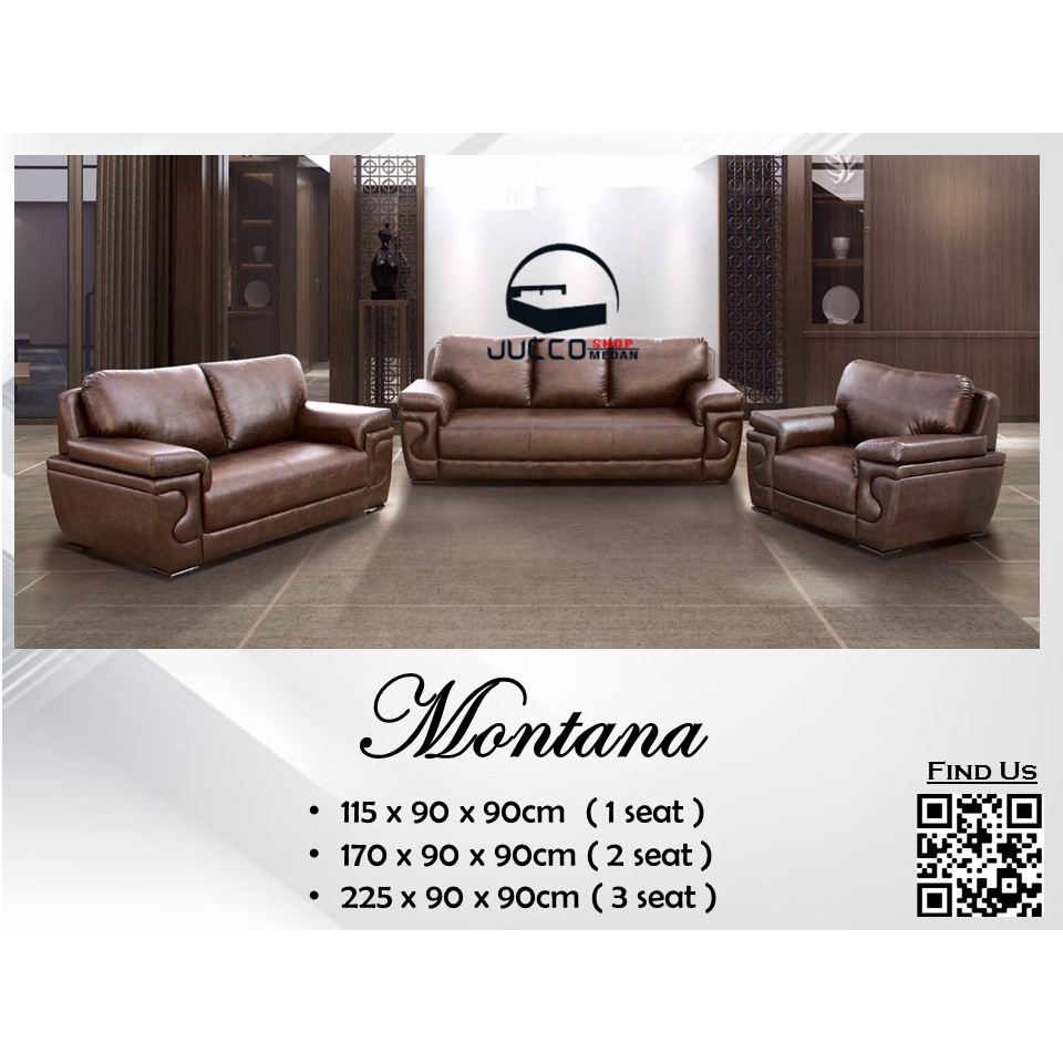 Sofa Titov Montana - Sofa Tamu Minimalis 321 - Sofa Tamu Garansi - Medan