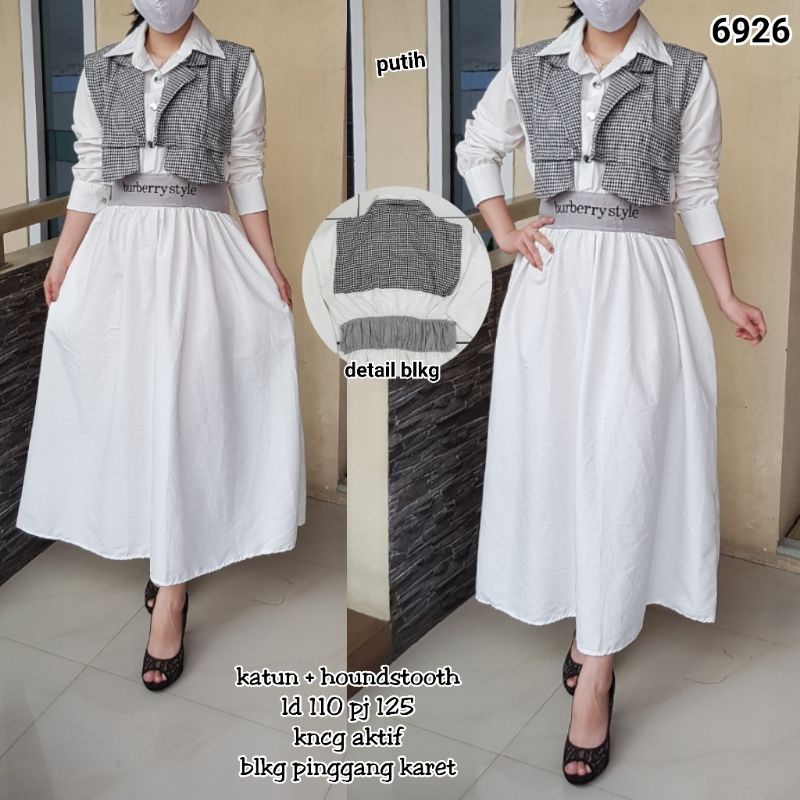 LOOS DRESS LONG DRESS TUNIK KATUN IMPORT DRESS BANGKOK TN 69266