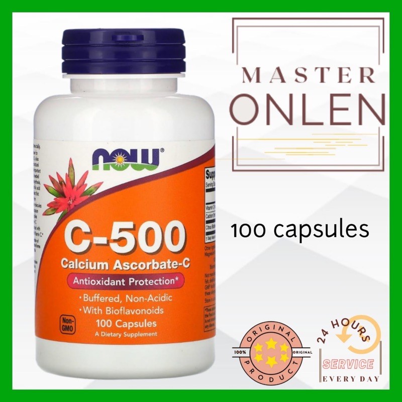 Now C 500 mg Buffered Vitamin C 500 mg buffered 100 caps setara ester c
