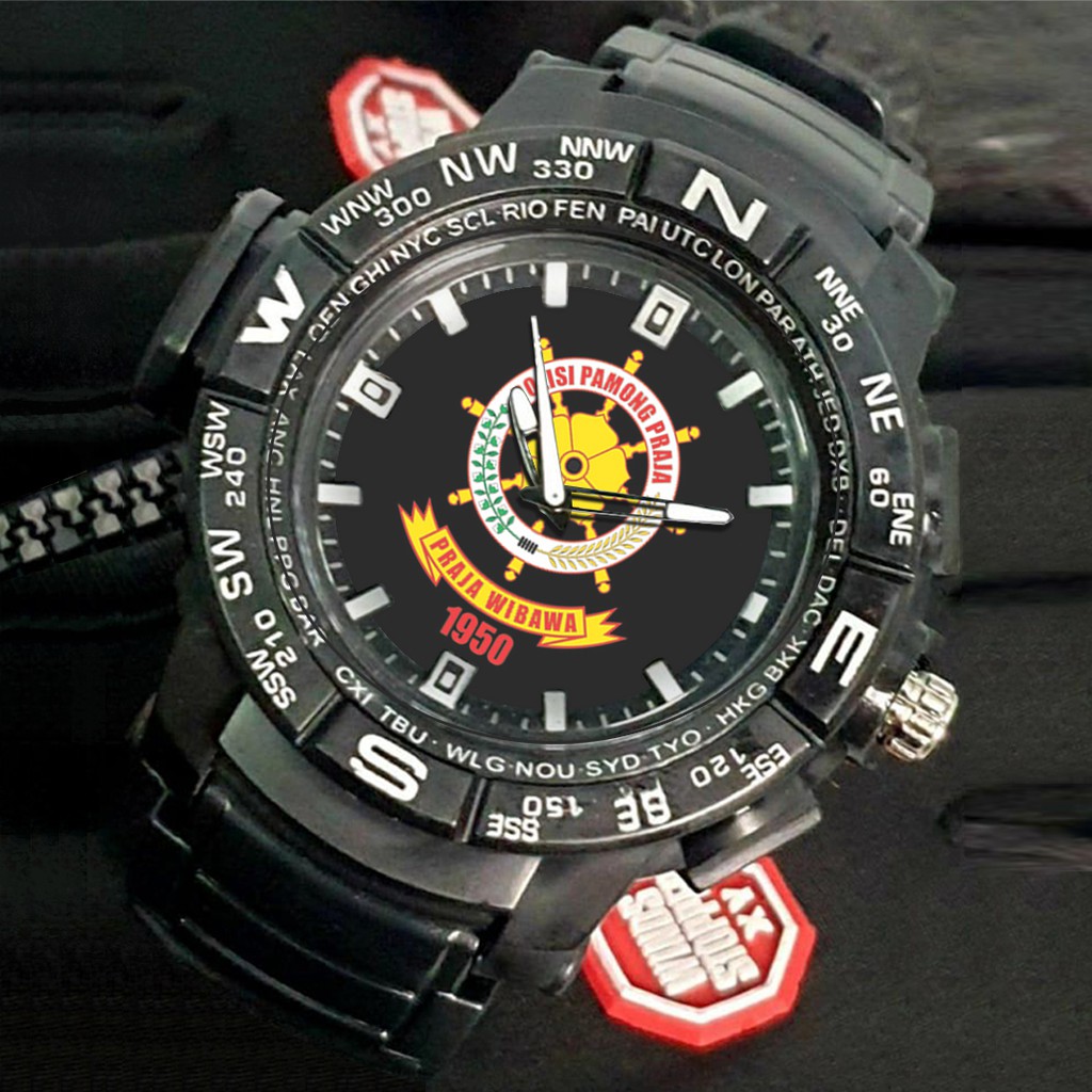 (EXCLUSIVE) Jam Tangan POLISI PAMONG PRAJA motif 1 Sport Bagus