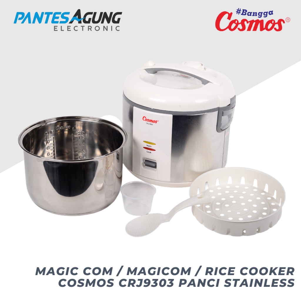 MAGIC COM / magicom / RICE COOKER COSMOS CRJ9303 / 9308 PANCI STAINLESS