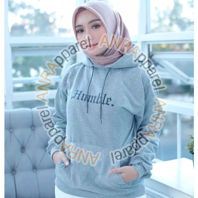 HUMBLE HOODIE WANITA - Jaket Hoodie Jumper Humble Polos - Bahan Fleece