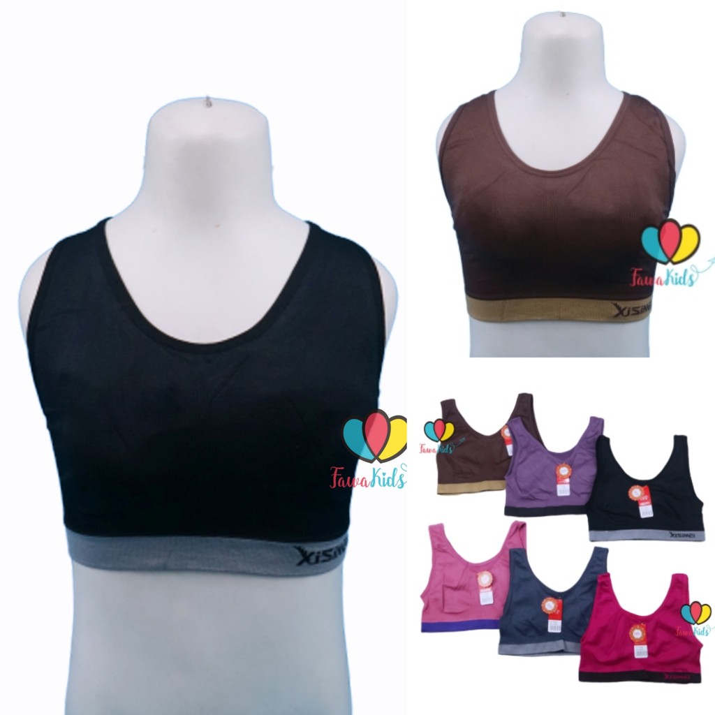 (IMPORT PREMIUM ) Miniset Bra RAJUT Size Free fit to M / Tanpa Busa Pakaian uk Anak Remaja Tanggung