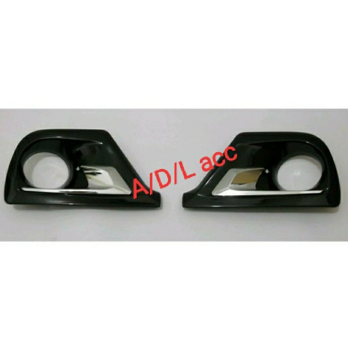 ring cover foglamp toyota all new avanza 2014 2015 tipe luxury warna hitam tempel