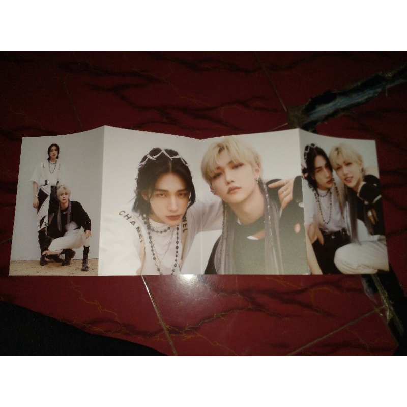 Straykids folded unit poster A type Hyunjin Felix/ hyunlix noeasy