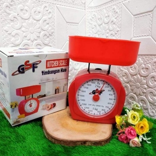 TIMBANGAN KUE SERBAGUNA 2KG ANALOG MANUAL MERK GSF-4016 / TIMBANGAN KUE SERBAGUNA ANALOG / TIMBANGAN KUE SERBAGUNA KITCHEN SCALE ANALOG / MANUAL GSF KAPASITAS 2 KG GSF-4016 / GSF4016 / GSF 4016