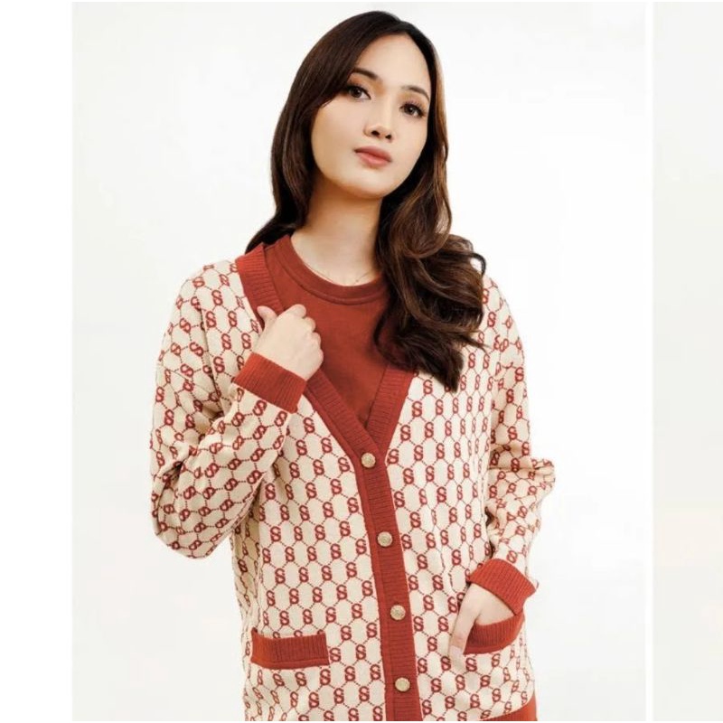Buttonscarves x Benang Jarum Signature Monogram Cardigan