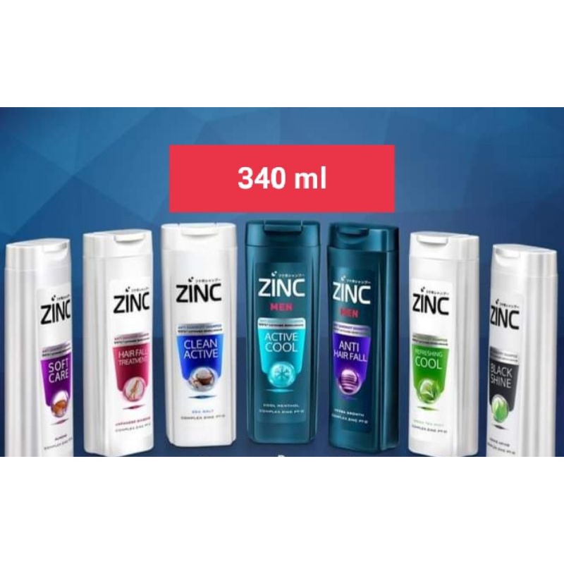 (340 ml) zinc shampoo botol besar