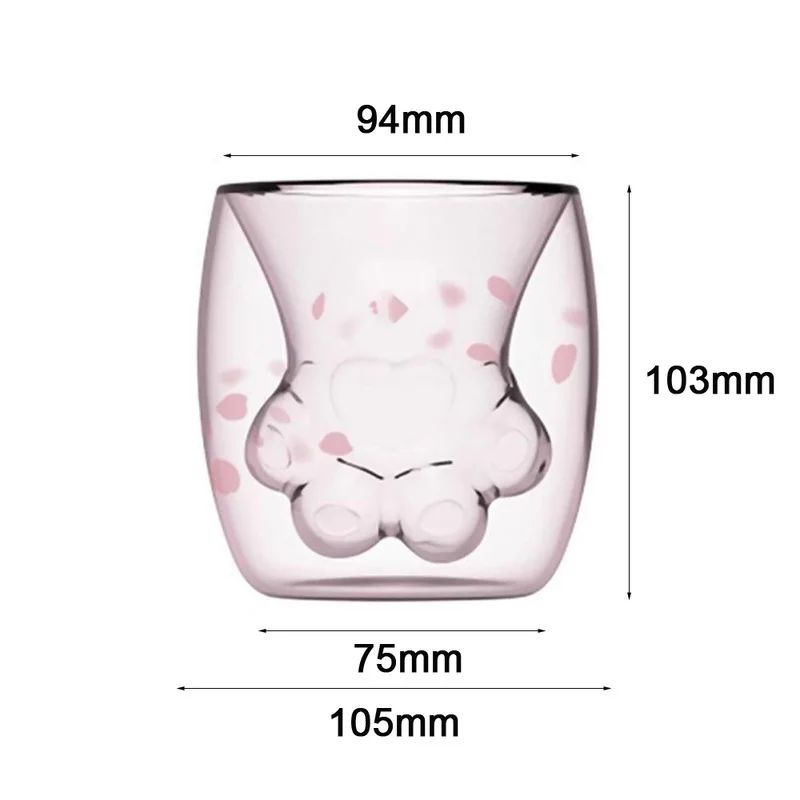 gelas paw cat kucing sakura starbucks
