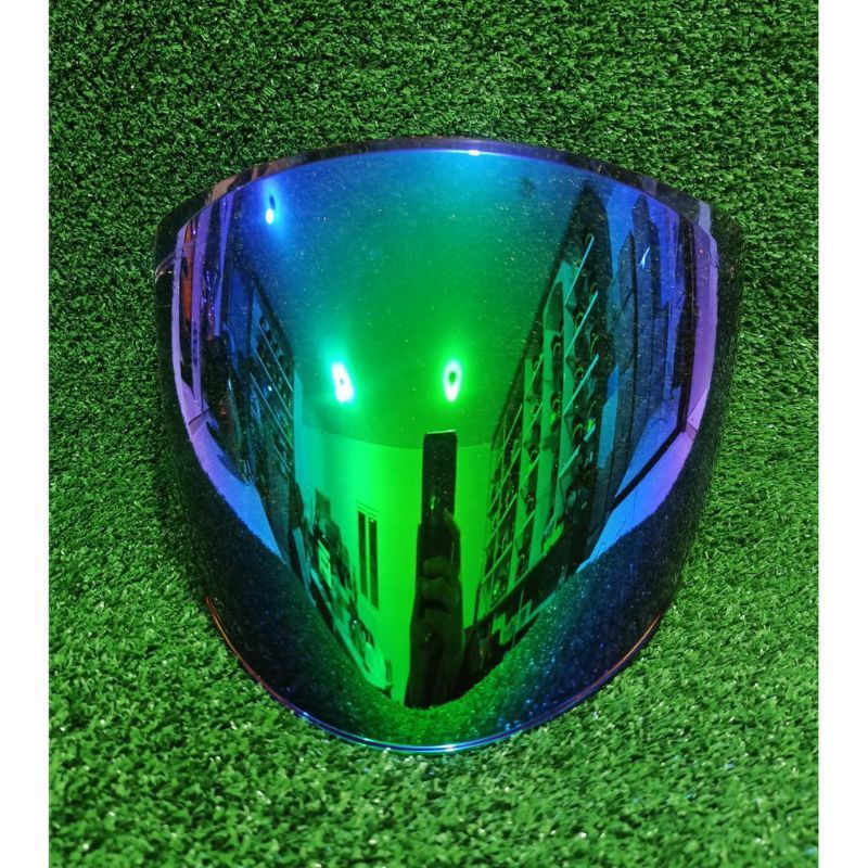 flat visor iridium blue kyt venom,kyoto sdh sekalian rachetnya