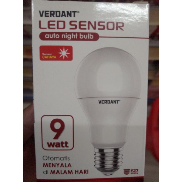 Lampu LED sensor cahaya VERDANT 9 Watt