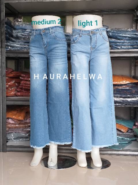 KULOT JEANS  VJ ORIGINAL HAURAHELWA  rawis polos size 27~30