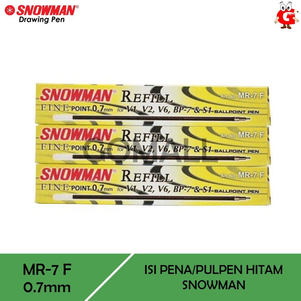 

Refill / isi Pena Snowman V1, V2, V6, BP-7 & S-1