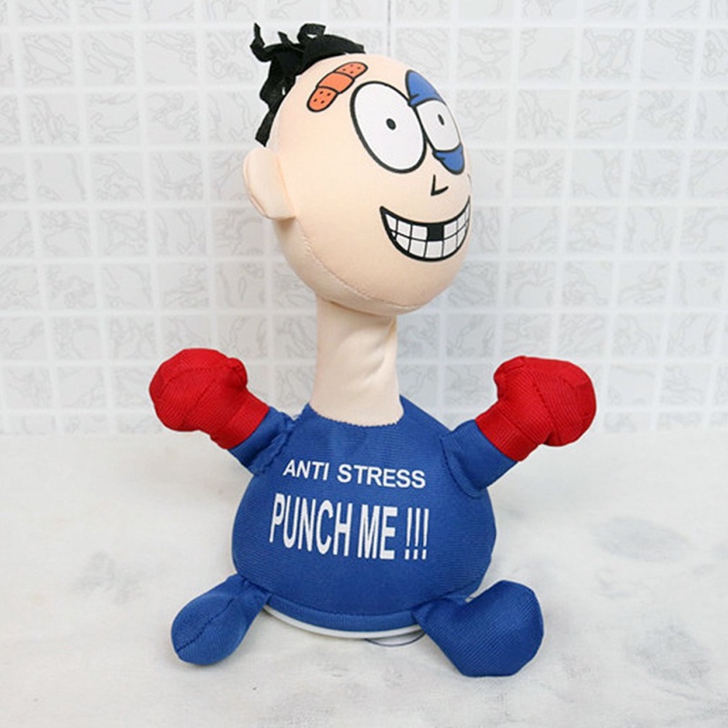 Tumbler Vent Toy Touching Punch Me Electric Plush Vent Doll Funny Emotional Relieve Stress Anxiety Screaming for Child