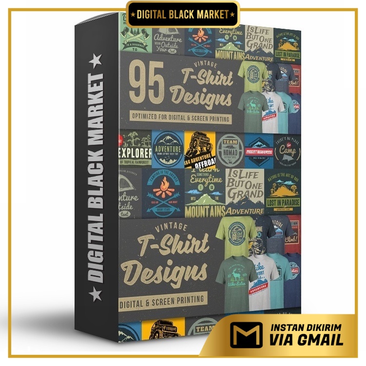 95 T-Shirt Designs Bundle - Photoshop &amp; Illustrator