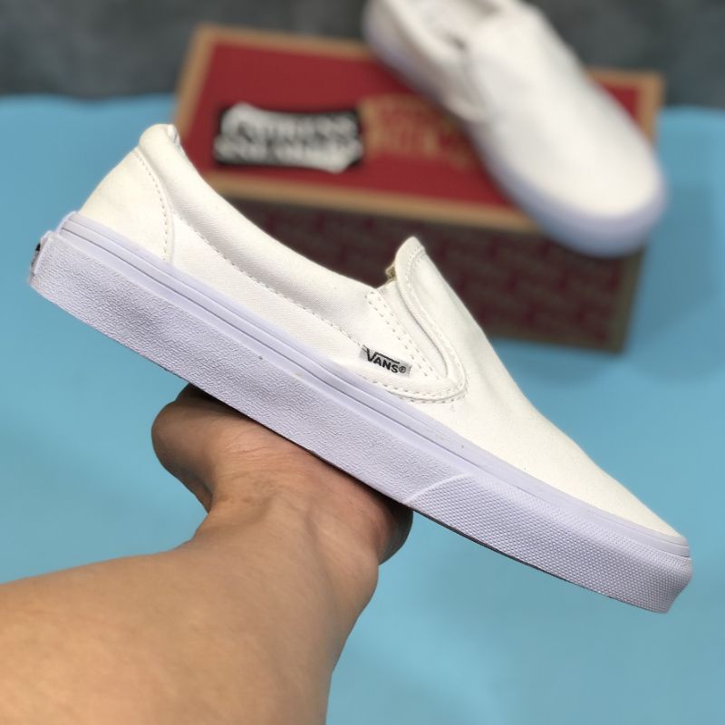slip on all white