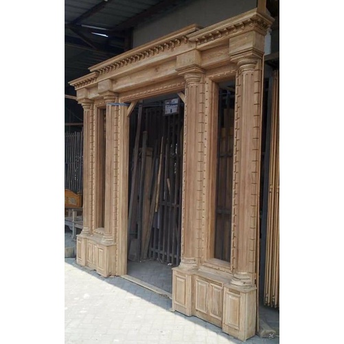 kusen pintu gebyok ukir jepara 1 set