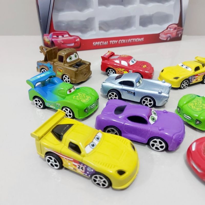 Mainan Set Mobil Cars isi 12 Pcs - Miniatur Mobilan Anak Laki Cowok