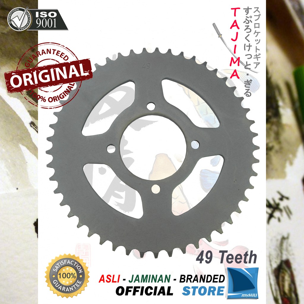 Gigi Tarik 39T ~ 53T YAMAHA Force One / F1ZR Gir Belakang - Rear Sprocket Gear TAJIMA