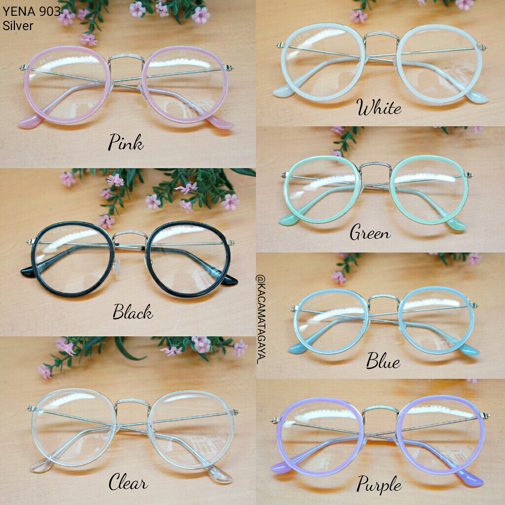 [Bayar di Tempat] KACAMATA DEWASA // YE 903 CLEAR SILVER