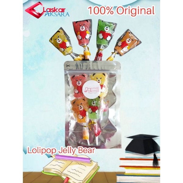 

Permen Lolipop Jelly Beruang Aneka Rasa Buah (harga per pack)