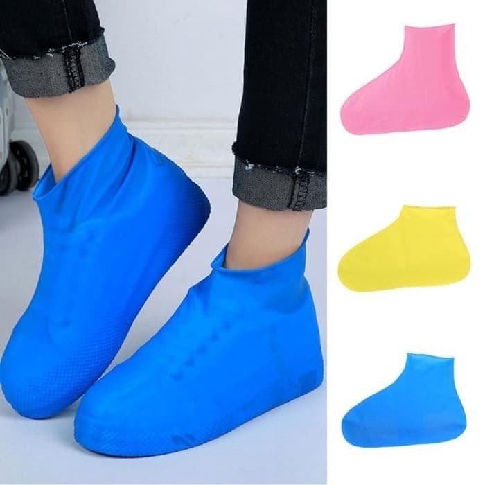 Sarung Sepatu Waterproof Cover Shoes High Karet Pelindung Sepatu Air