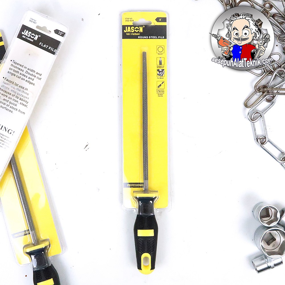 

Kikir Bulat Halus 8" / Round Steel File 352-036 JASON
