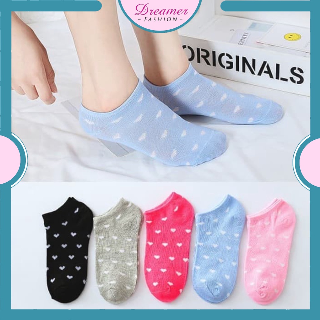 DF KK215 Kaos Kaki Ankle Kode Motif Kaos Kaki Semata Kaki Cute Kaos Kaki Import