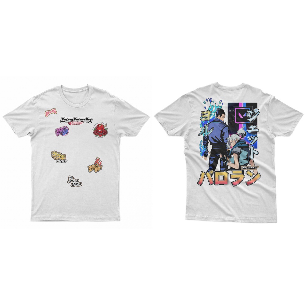 Baju T-Shirt Kaos Gaming Anime Valorant Riot Games