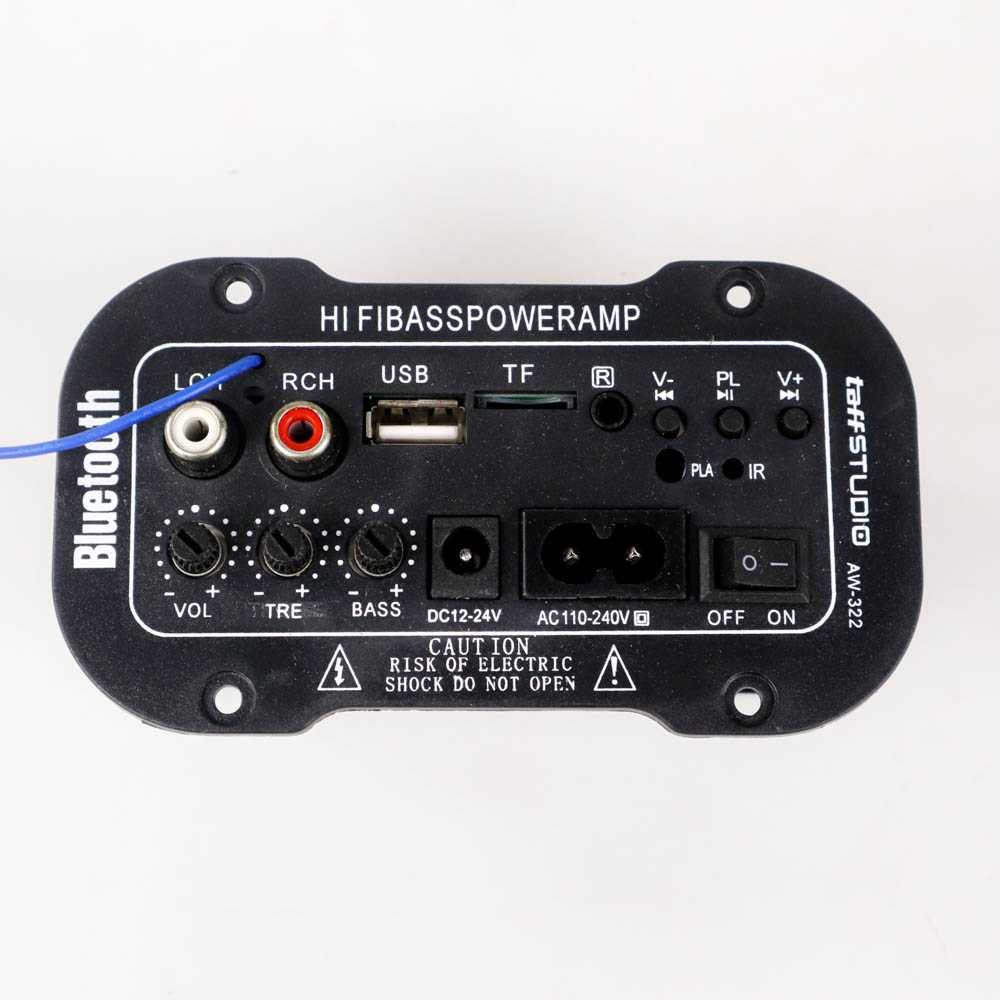 Amplifier Board Audio Bluetooth USB Radio TF DIY 30W AW-322 / Amplifier Mobil Mini Bluetooth Rakitan Karaoke Remote 12 Volt Super Bass Import Original 4 Chanel Class D / Pengeras Suara Speaker Mobil