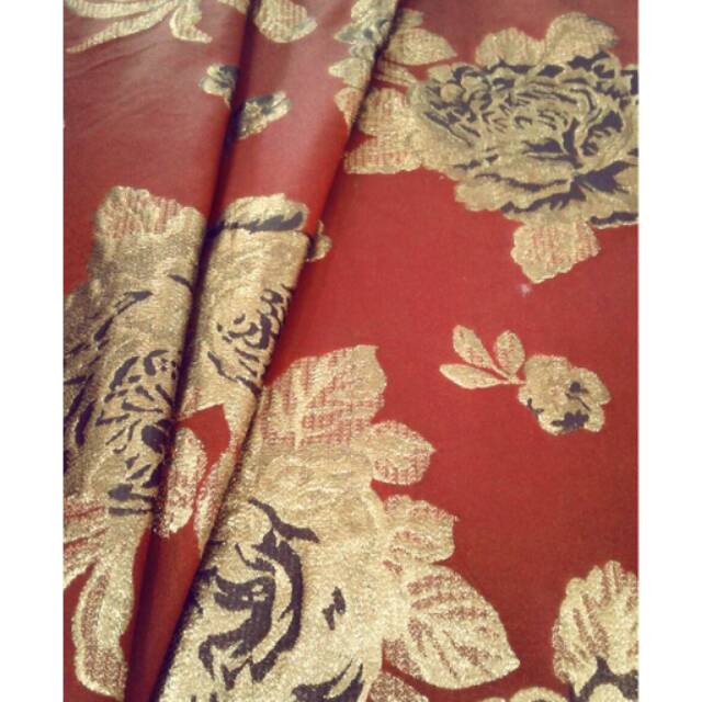 Kain jacquard embos, kain jacquard cheongsam, kain jacquard import