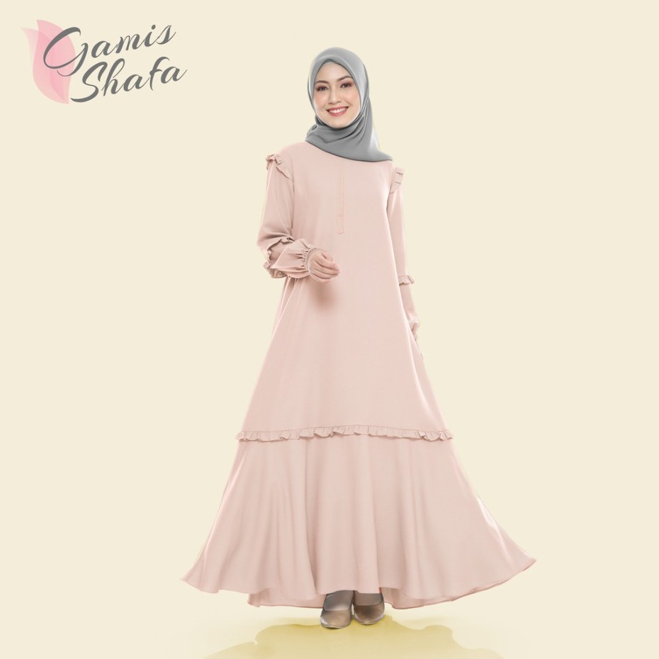 Gamis Terbaru Bahan Lembut Dan Adem - Shafa Inika