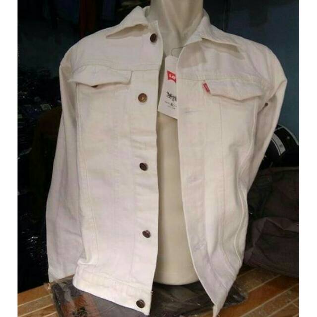 Jaket Jeans Unisex Putih