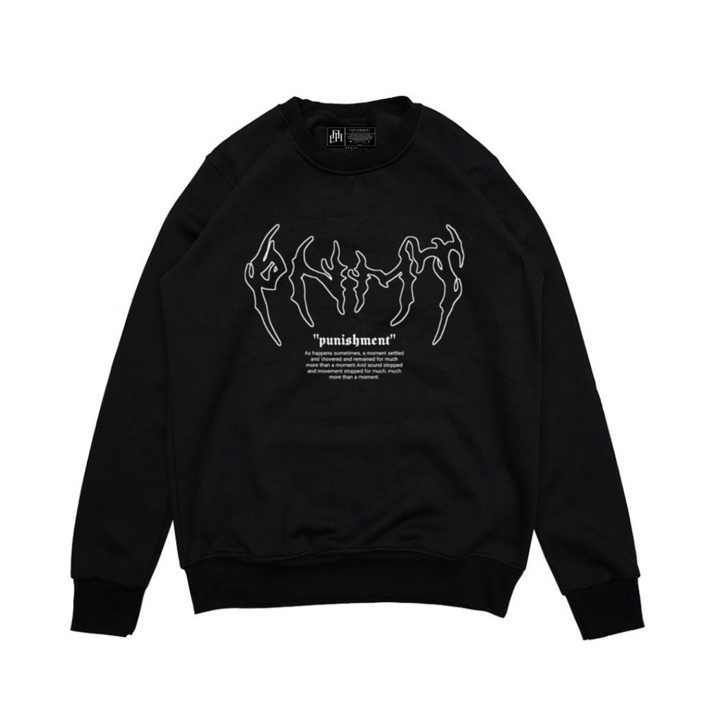 YESZY.MFG Crewneck Black Metal F. White