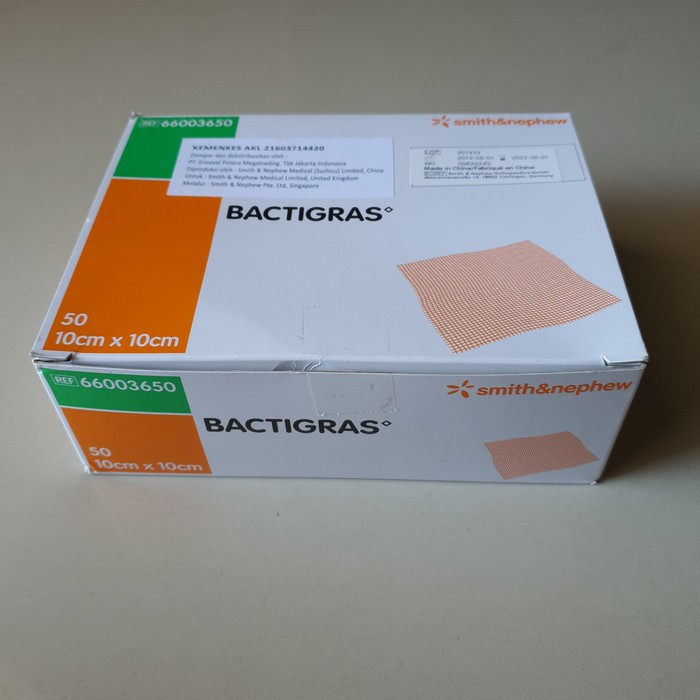 Bactigras 10cm x 10cm / Bactigras 10x10 / Kasa Sterile Mencegah Infeksi