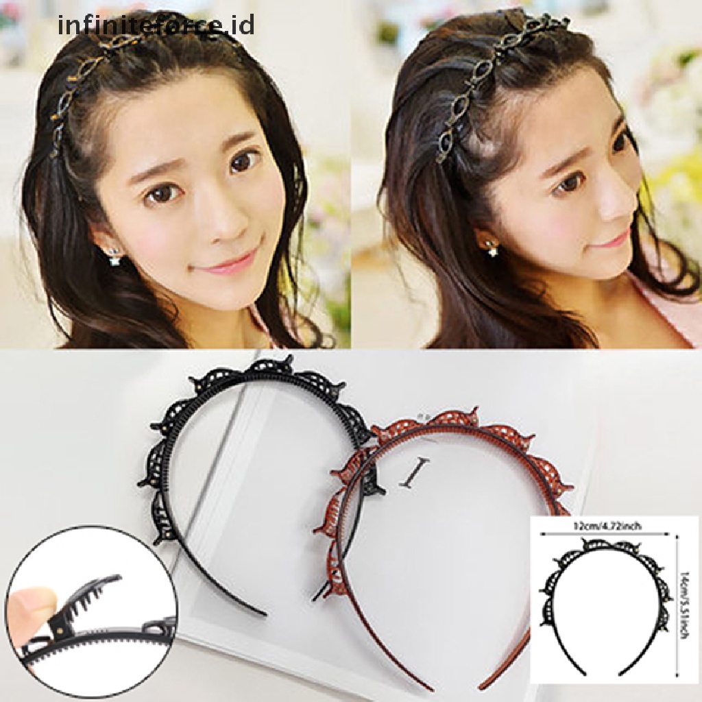 Infiniteforce.id Klip Jepit Rambut Wanita Warna Hitam