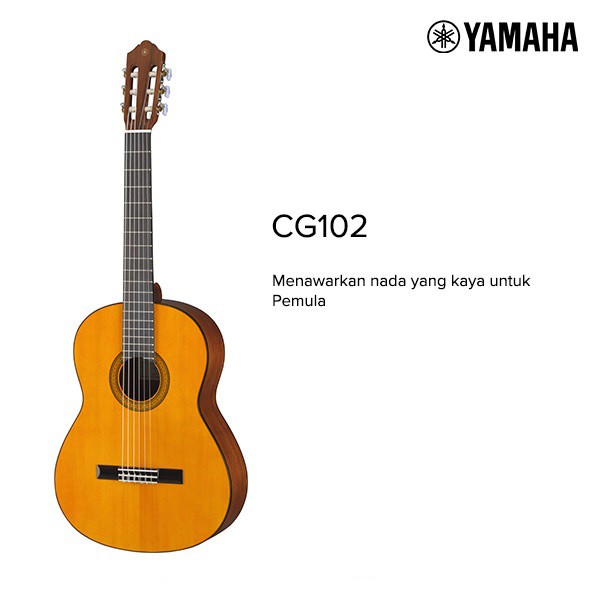 Yamaha CG102 - CG 102 Natural Gitar Akustik Nylon Original