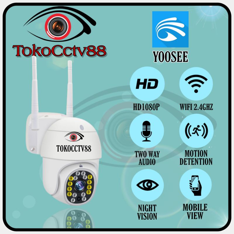 IP Camera CCTV Outdoor YOOSEE Wireless Onvif Wifi praktis Online 8MP