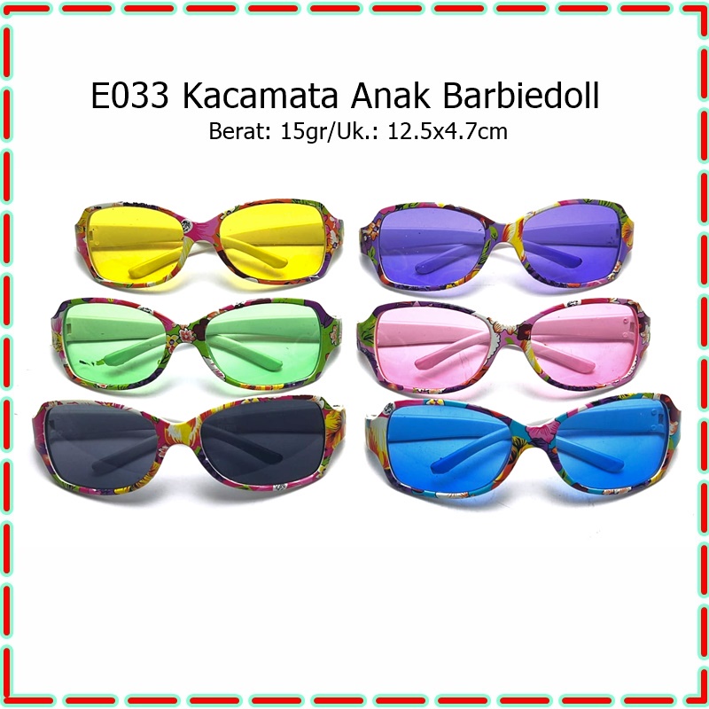 E033 Kacamata Fashion Anak - Barbiedoll