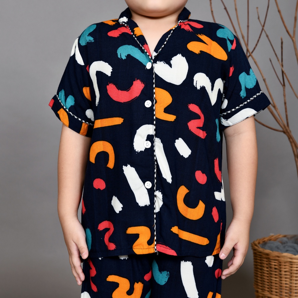 Nyenyak Piyama Anak Laki 1 - 6 Tahun ( Kids Edition ) Bahan Rayon / Setelan Baju Tidur Rayon anak Laki