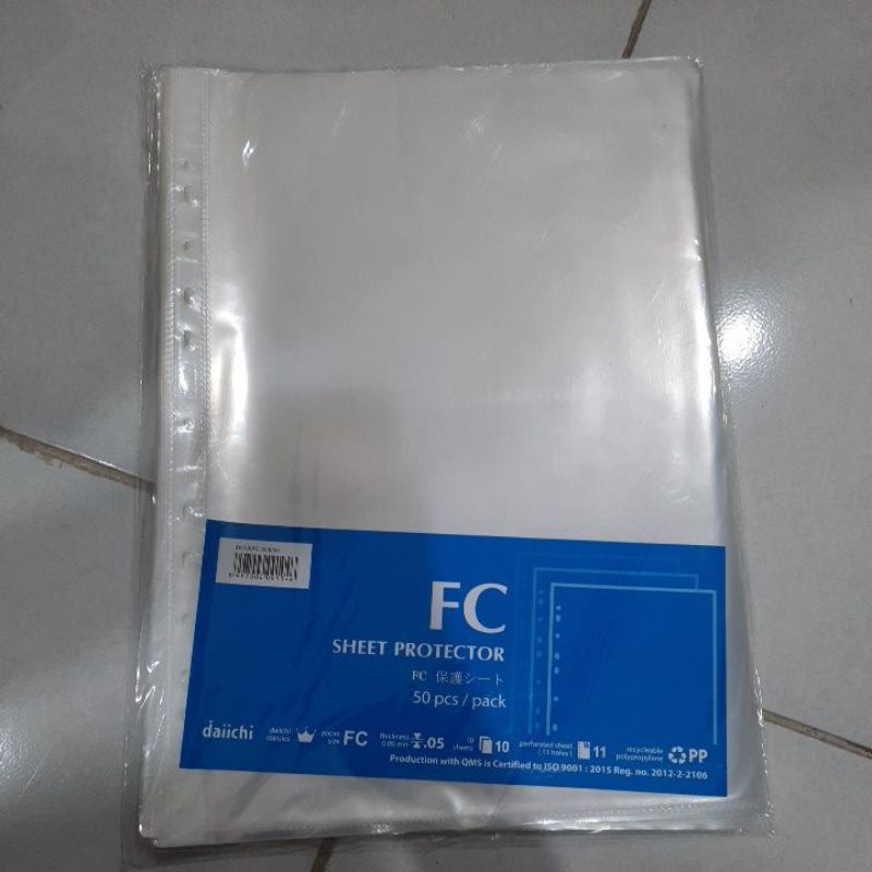 

PP Pocket Folio Daiichi / Sheet Protector F4 Daichi