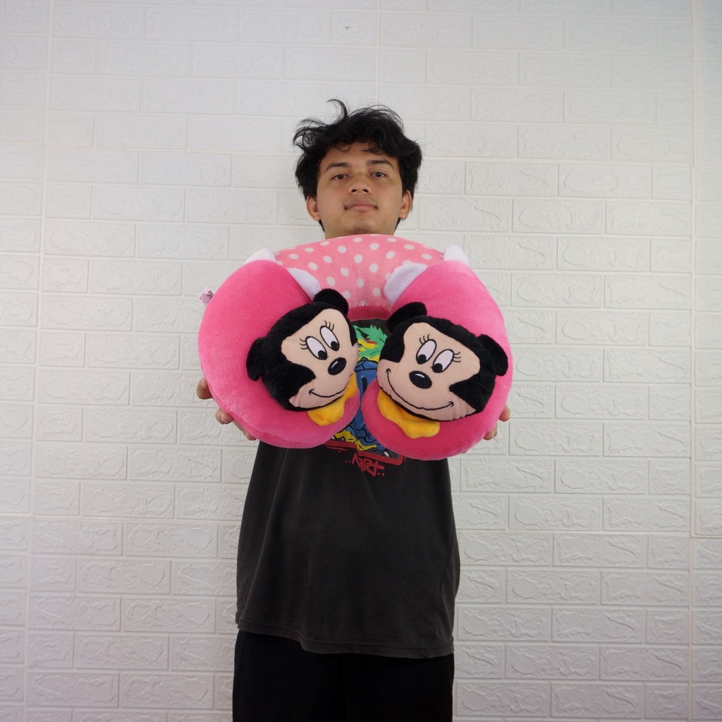 Bantal Leher Kepala Karakter Timbul Lucu Harga Murah Bahan Halus dan Lembut