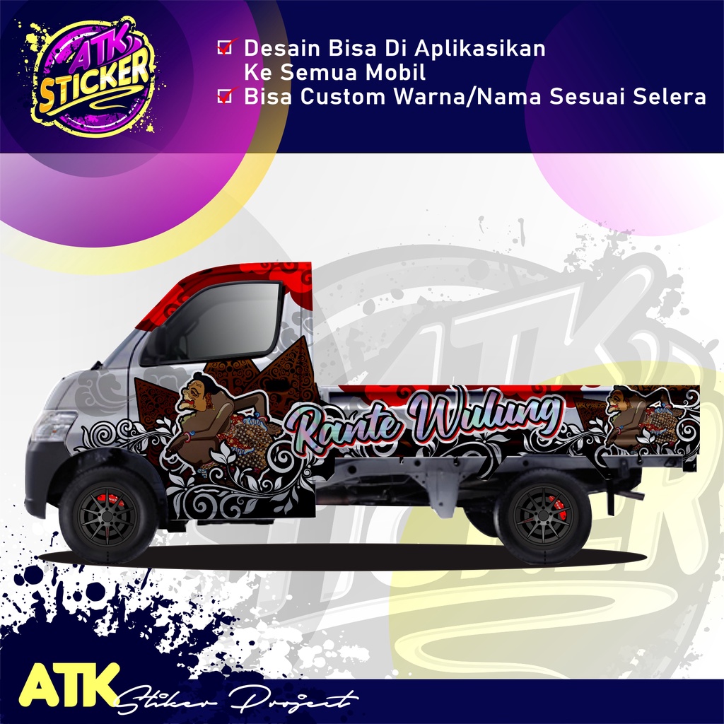 Jual Decal Full Body Sticker Full Blok Decal Stiker Full Body Granmax Pickup Bisa Custom Tulisan