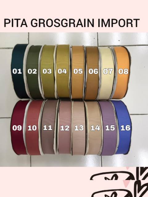 100 YARD - 2.2 cm | PITA GROSGRAIN IMPORT PREMIUM (7/8 inch)