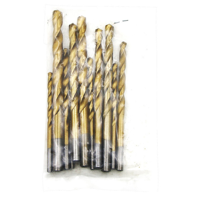 Cre 13pcs / Set Mata Bor Twist Shank Lurus Hss High Speed Steel Untuk Metal / Kayu